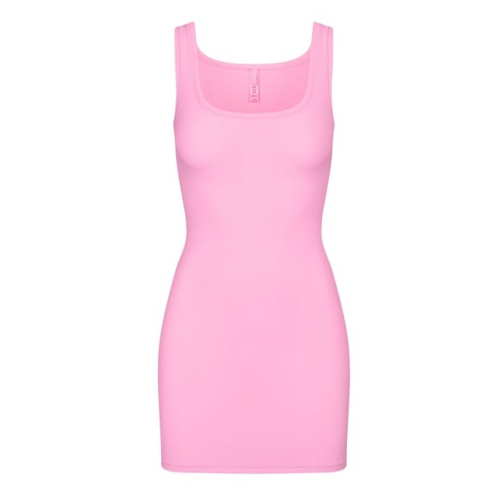 Skims Soft Lounge Tank Mini Dress in limited edition Cotton Candy. NWT.